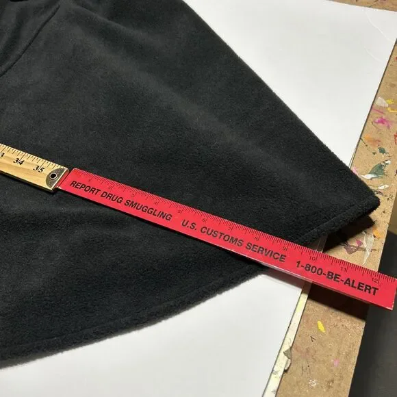 East 5th Black Shawl NWT $55 Poncho Faux Fur Womens Sweater - Picture 12 of 13